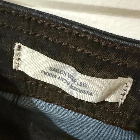 Universal Thread Women's High-Rise Flocked Sailor Wide Leg ankle jeans worn once - Picture 5 of 8